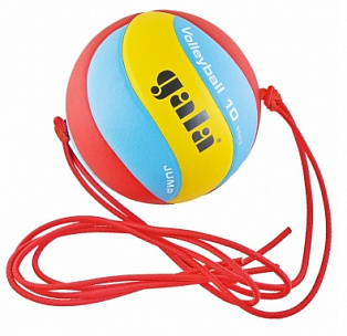Мяч волейбольный на растяжках GALA Jump BV5481S р.5 красный-синий-желтый